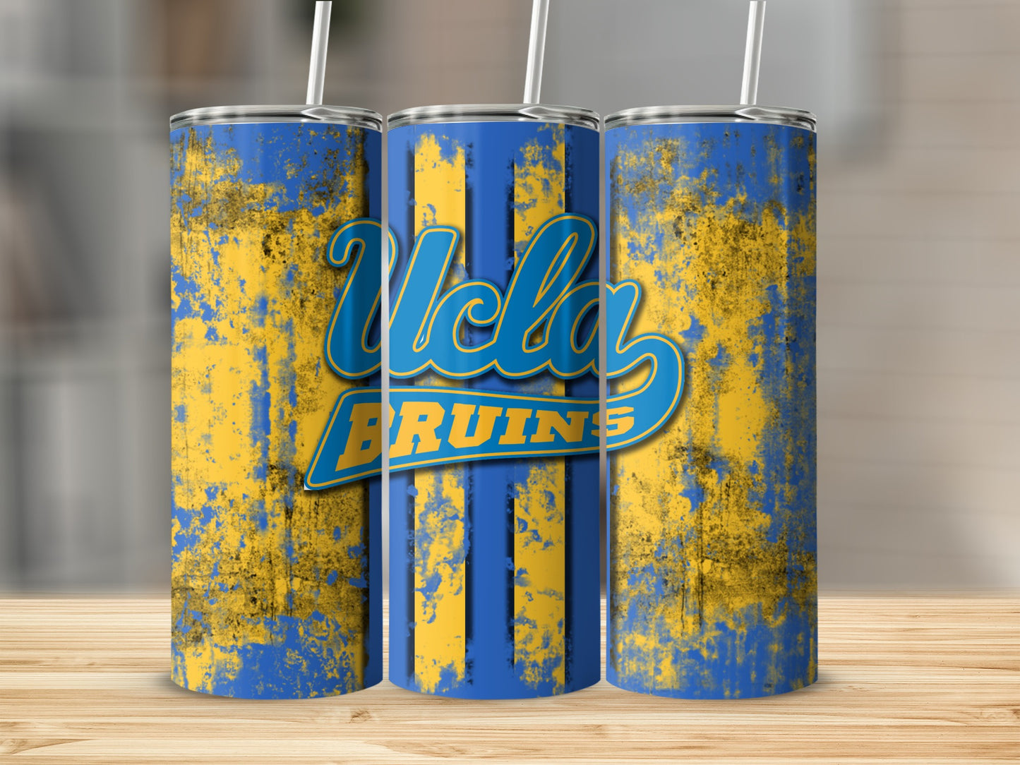 UCLA Bruins Tumbler with Blue and Yellow Design