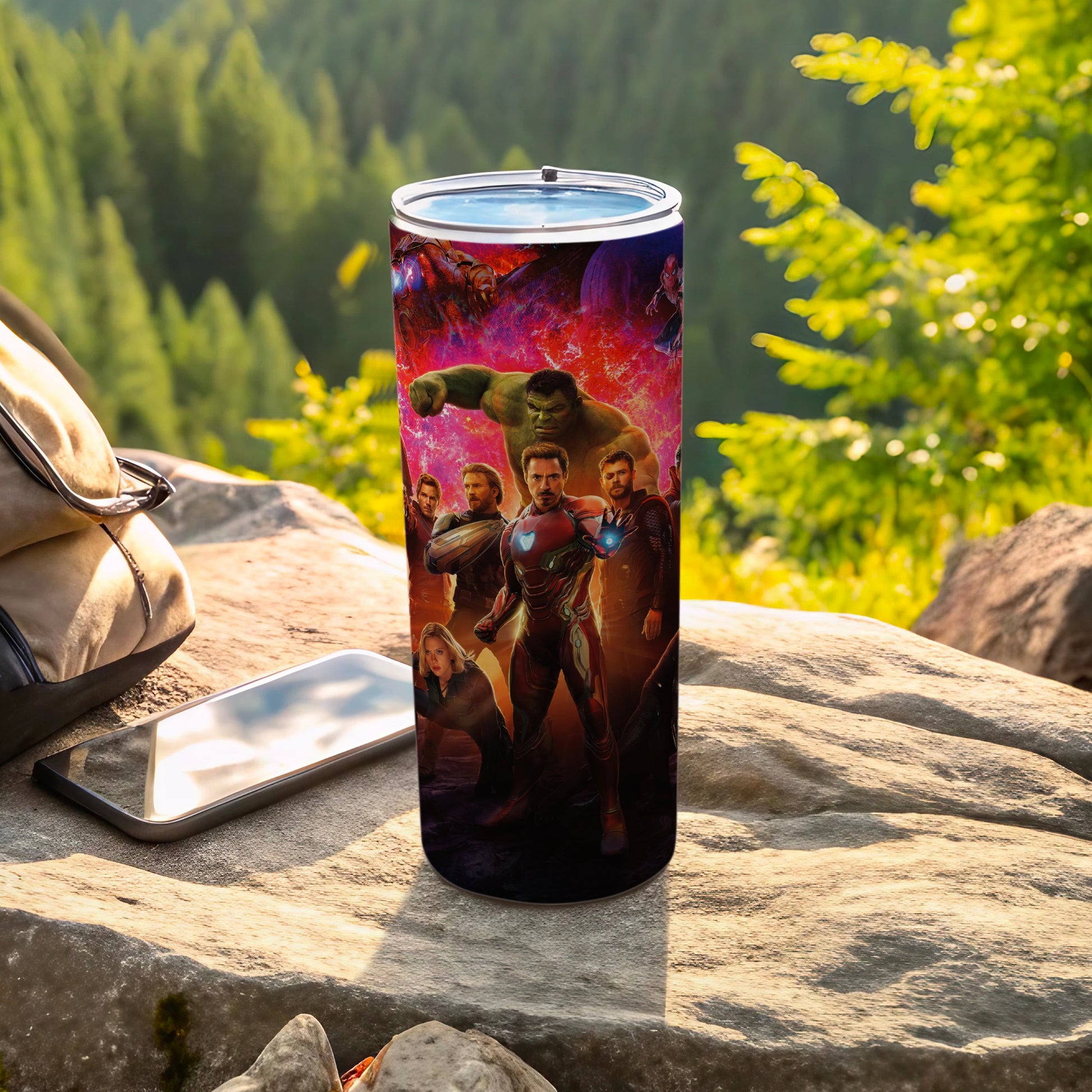 Avengers Superheroes Movie Theme Travel Tumbler product type