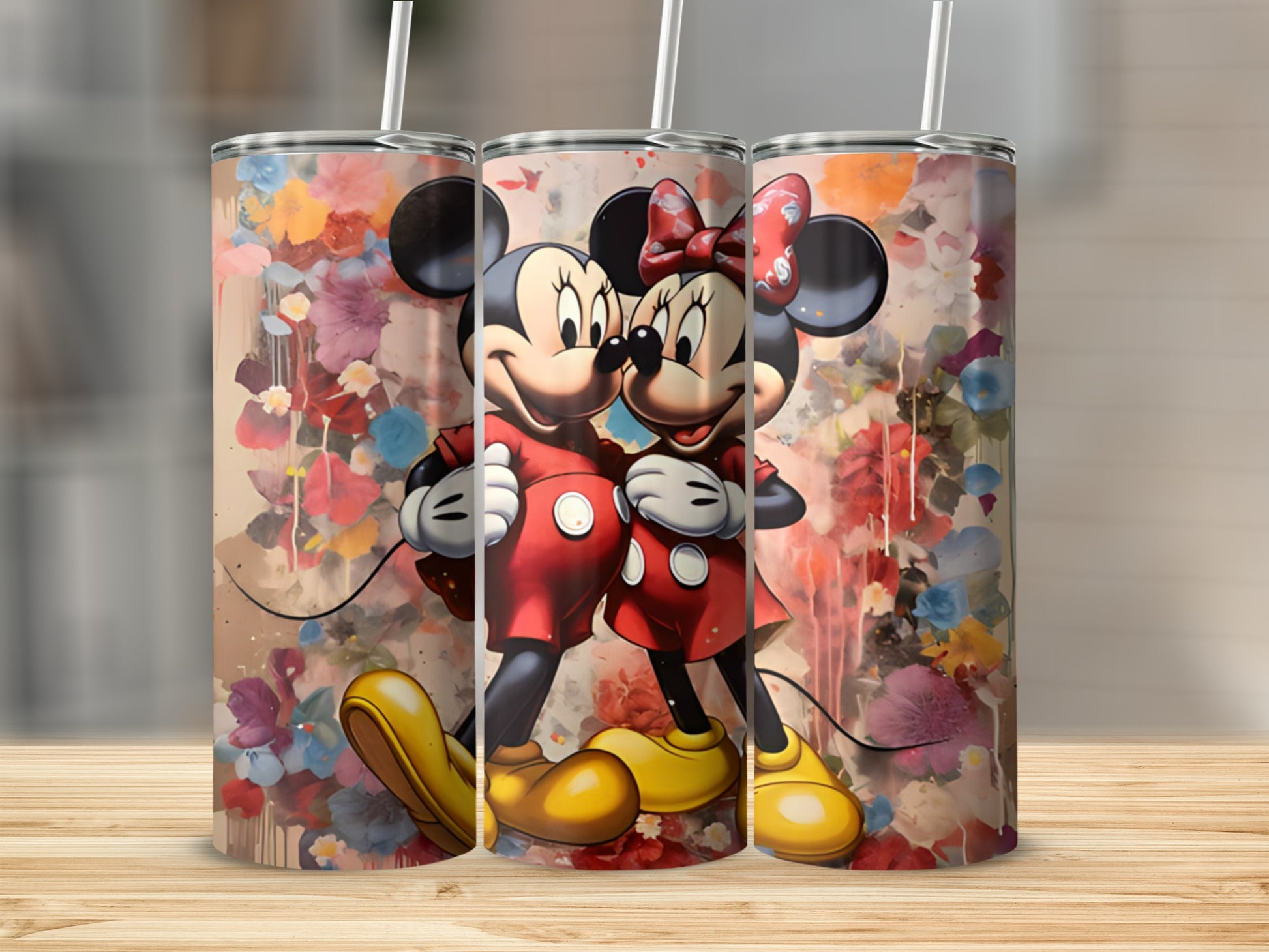 Colorful Mickey and Minnie Mouse Tumblers product