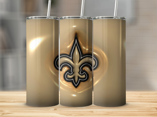 Saints Symbol on Gold Background Design Unique Tumblers