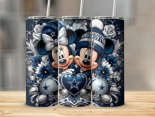 Disney Mickey and Minnie Cowboy Team Sports Tumbler