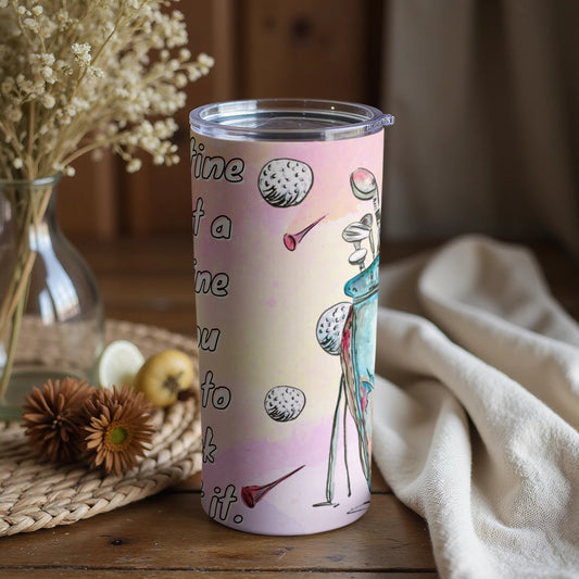 Wine A Little Golf Ball Themed Tumbler