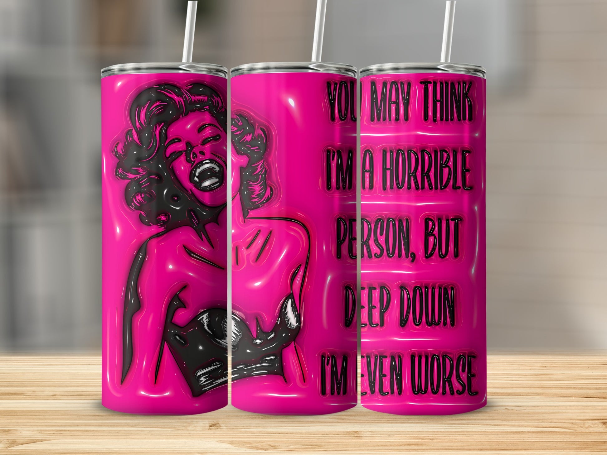 Horrible Person But Deep Down Even Worse Tumbler product type