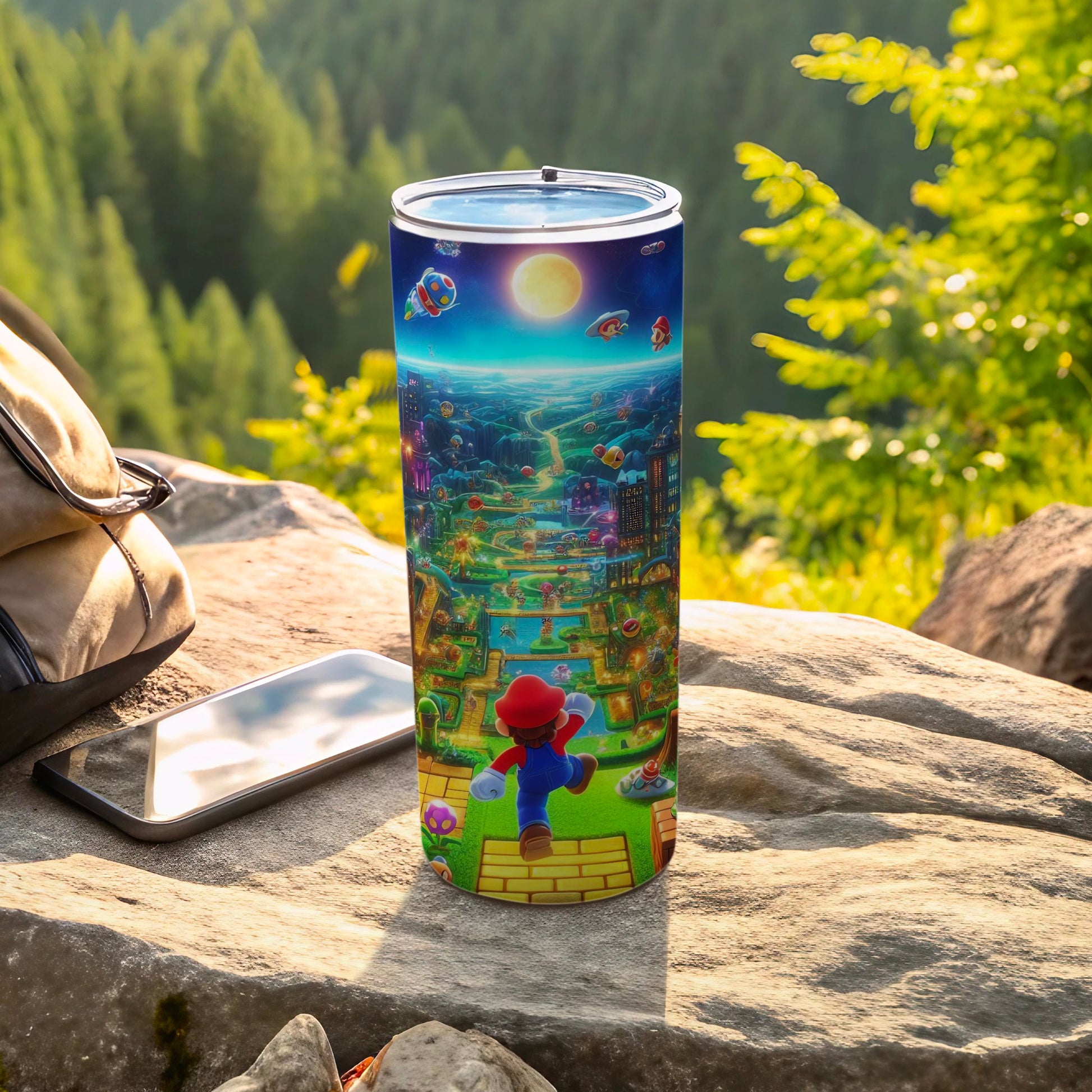 Adventure-Themed Insulated Tumbler for Gamers