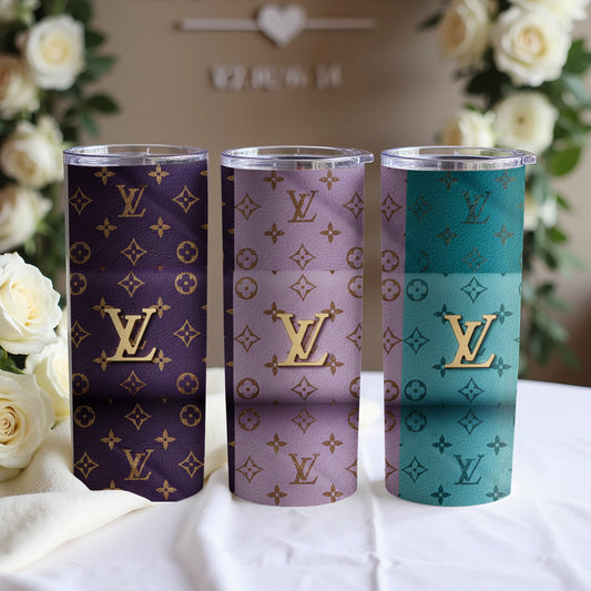 Stylish LV Patterned Tumblers Elegant Design Collection
