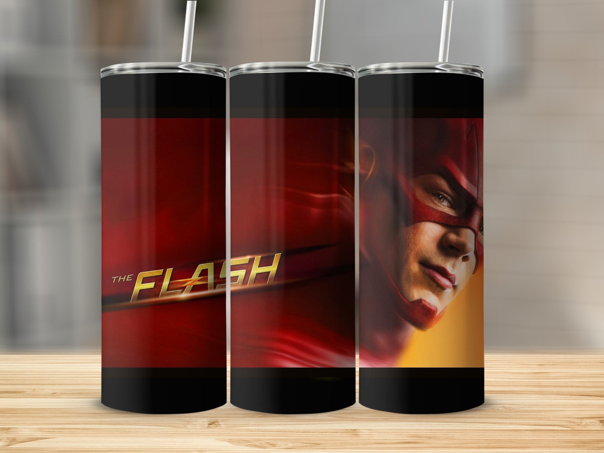 The Flash Character Logo Red Gold Tumbler product type