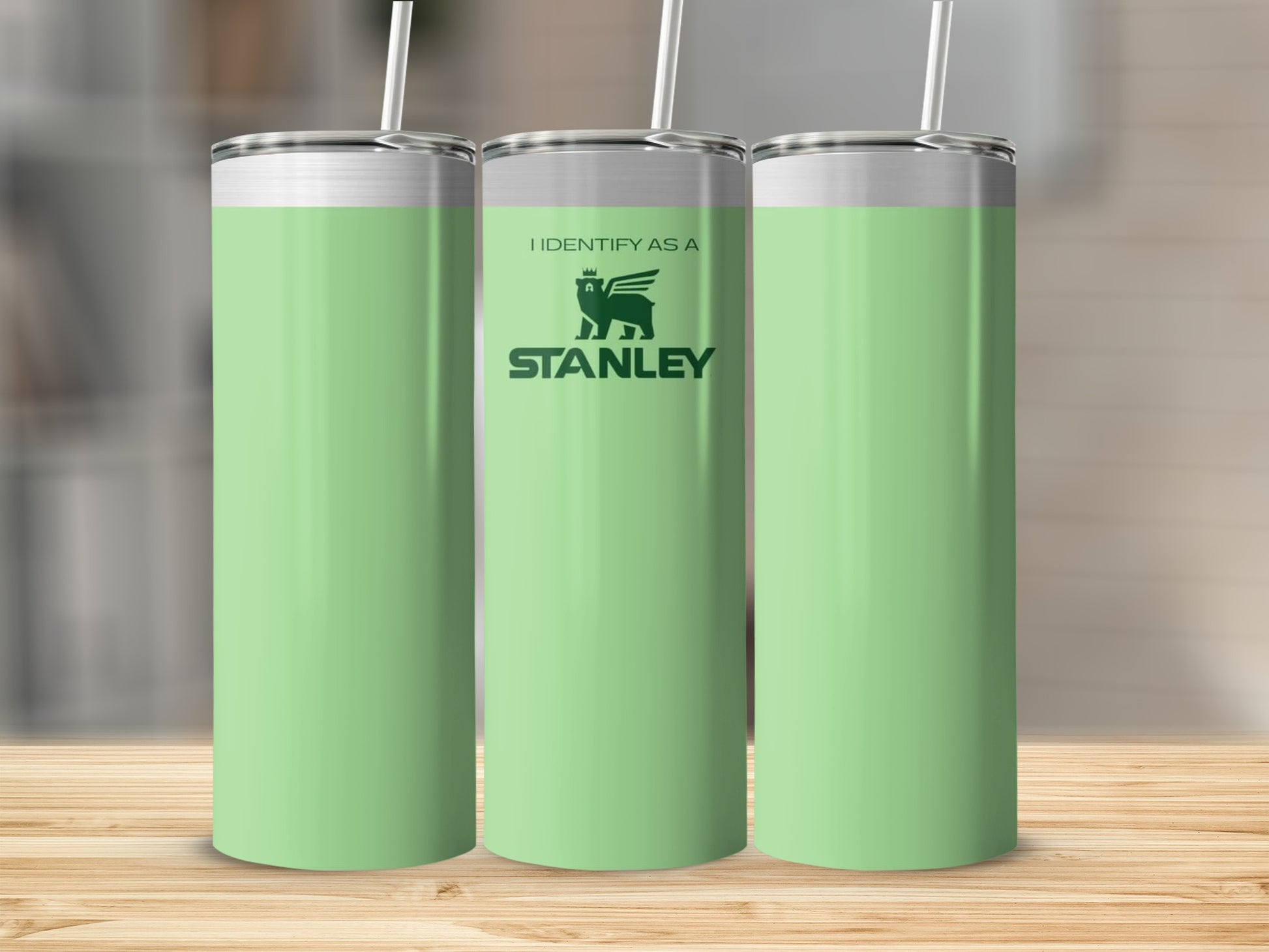 I Identify As A Stanley Engraved Tumbler