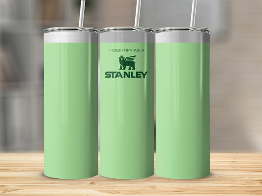 I Identify As A Stanley Engraved Tumbler