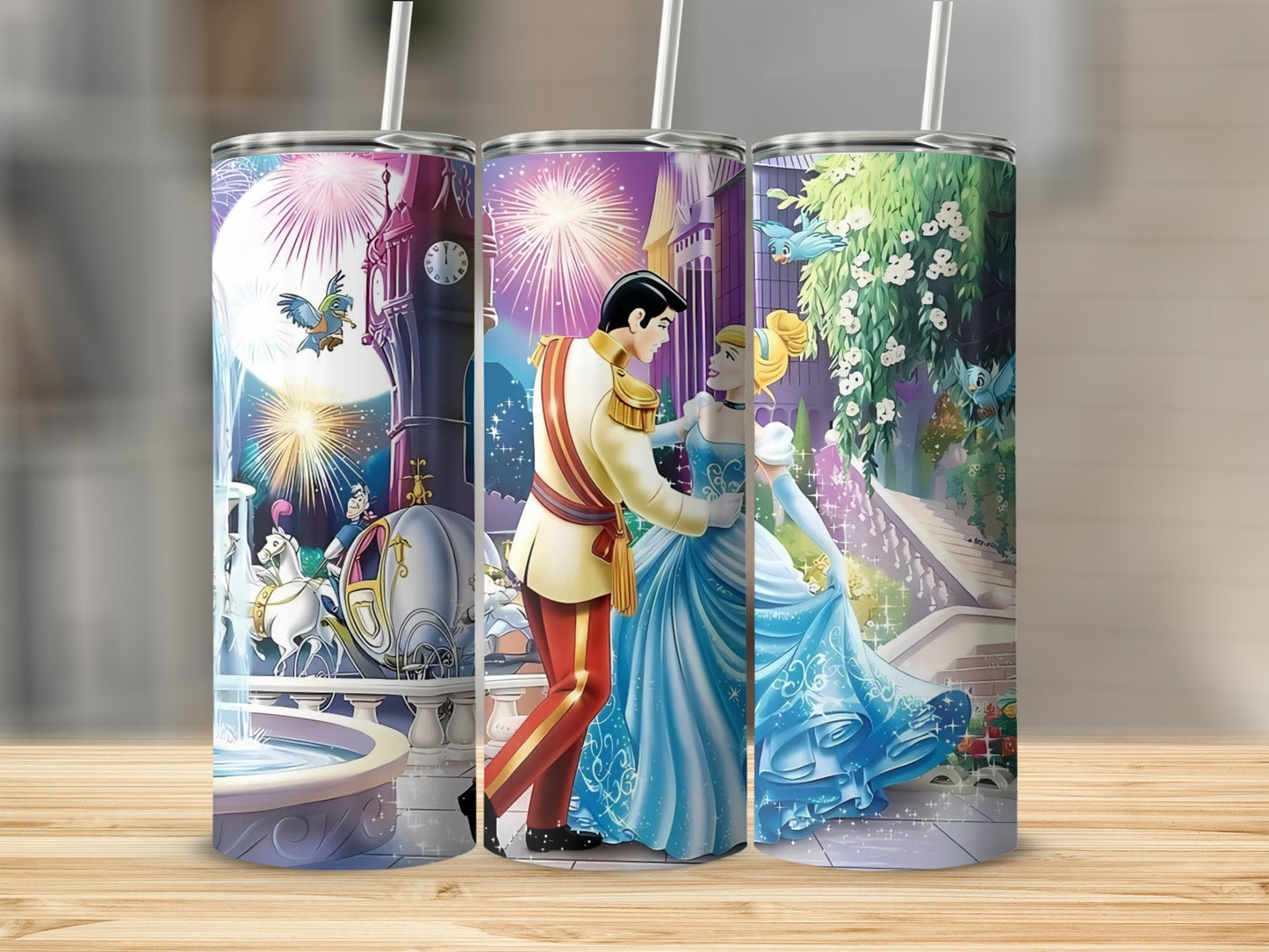 Enchanting Cinderella Magic Fairy Tale Tumbler Decor