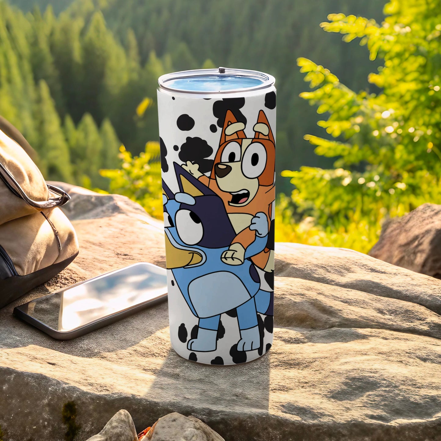 Cartoon Dog Character Design Insulated Tumbler Flask