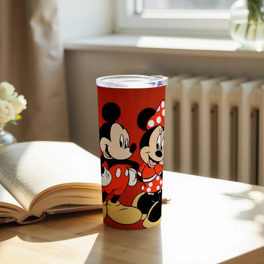 Mickey and Minnie Mouse Travel Tumbler for Hot or Cold Beverages