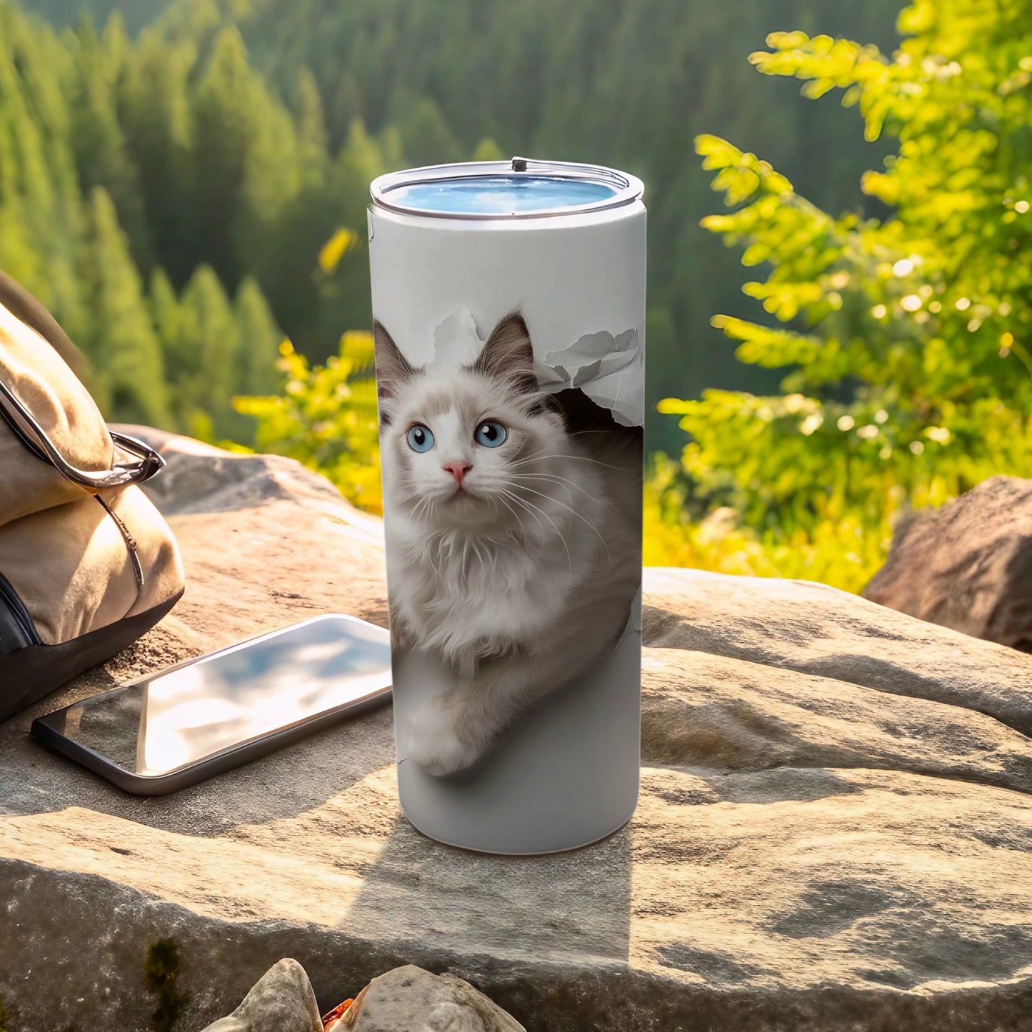 Ragdoll Cat Blue Eyes Design Tumbler product type
Tumbler
Insulated Tumbler
Cat Tumbler
Ragdoll Cat
Kitten Design
Blue Eyes Cat
Feline Art
Pet Lover Gift
Animal Print
Cute Cat
Drinkware
Travel Mug
Beverage Holder
Unique Design
Outdoor Scene
Mountain Backdrop
Nature Inspired
Cat Lover
Aesthetic Tumbler
Product