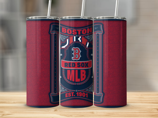 Boston Red Sox MLB Est. 1901 Graphics Design Tumbler