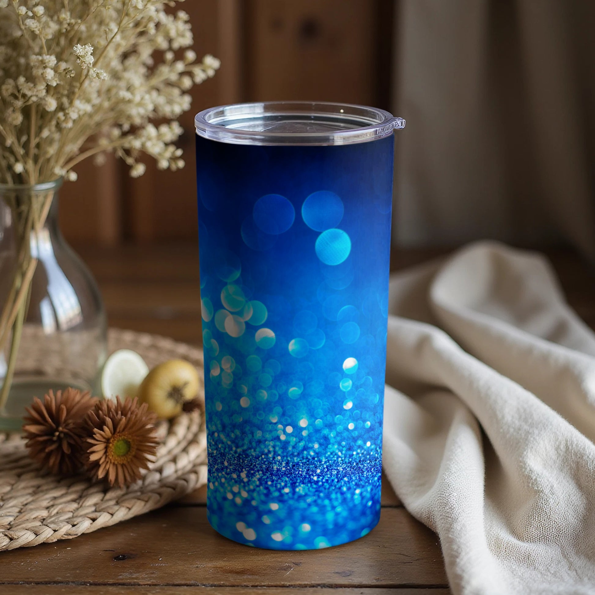 Sparkling Blue Gradient Insulated Tumbler Product