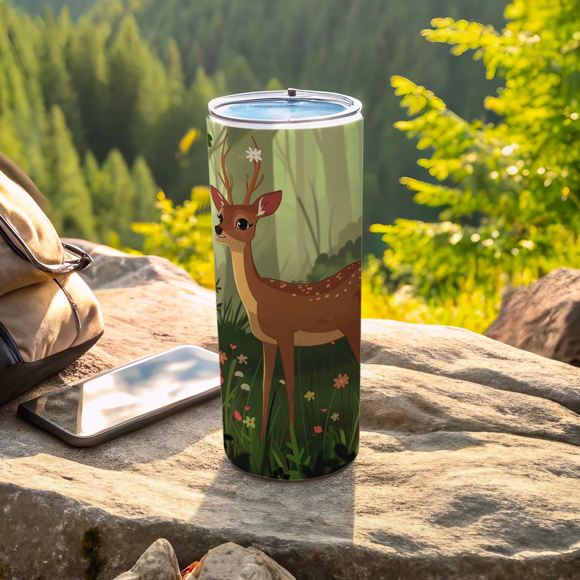Lovely Spotted Deer Forest Graphic Insulated Drinkware product type
deer
forest
woodland
tumbler
insulated
drinkware
nature
fawn
wildlife
animals
outdoors
cartoon
graphic
flowers
meadow
green
spotted
travel
beverage
cute