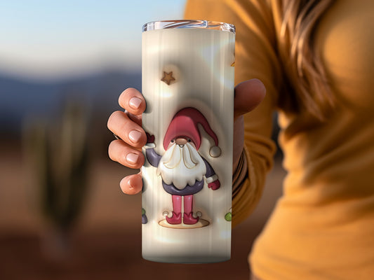 Festive Gnome Design Insulated Tumbler Product