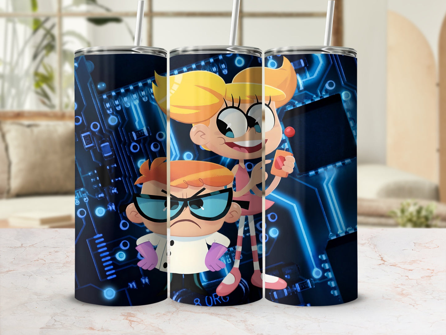 Cartoon Science Fiction Characters Stainless Tumbler
