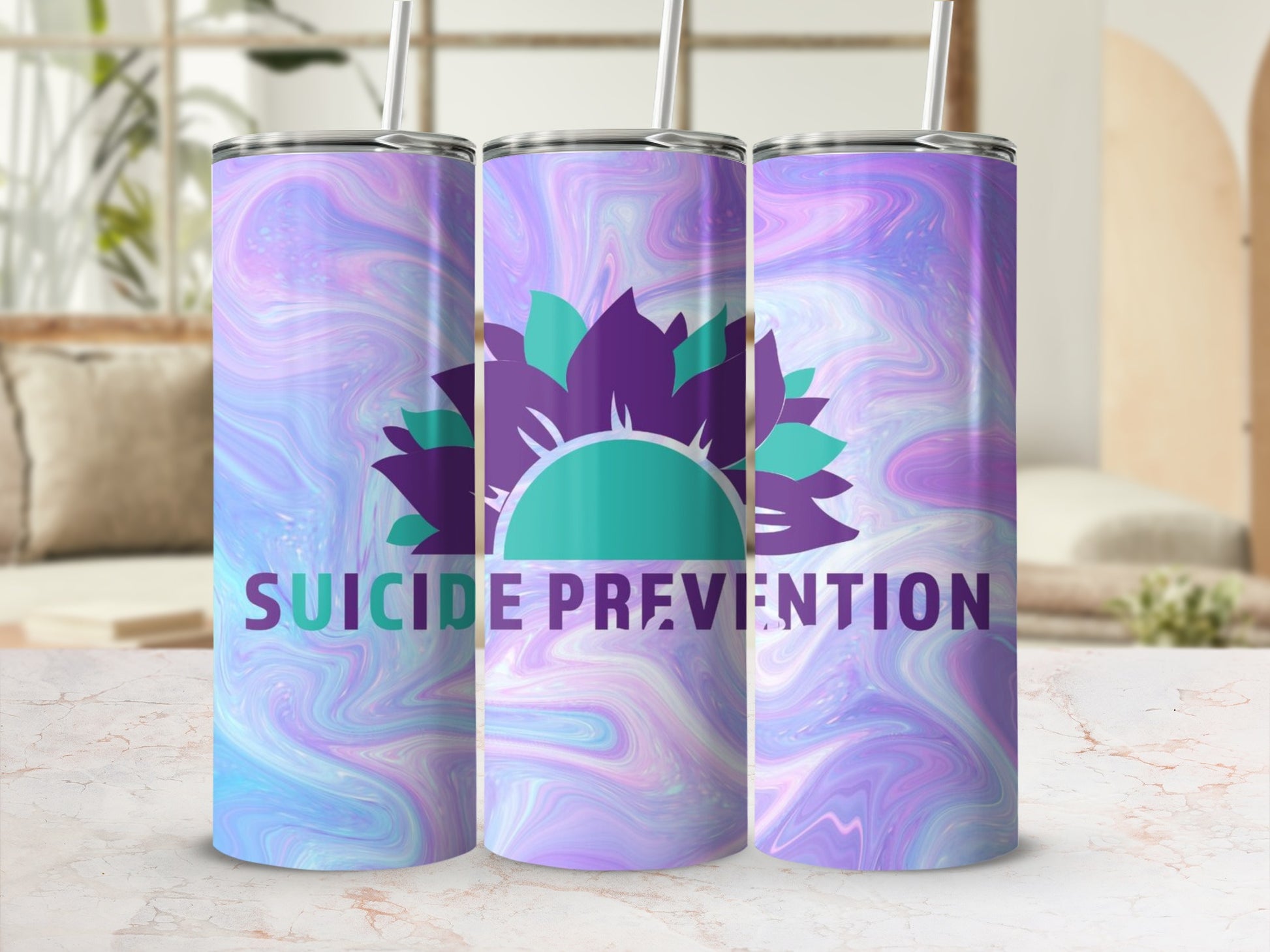 Suicide Prevention Gradient Design Tumbler
