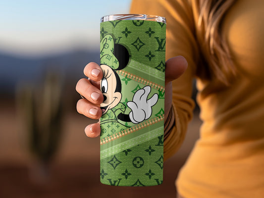 Green Decorative Cartoon Character Design Tumbler