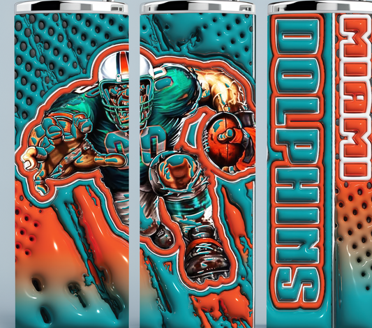 Miami Dolphins Football tumbler