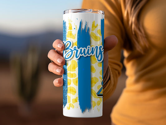UCLA Bruins Logo and Brush Strokes Fan Design Tumblers