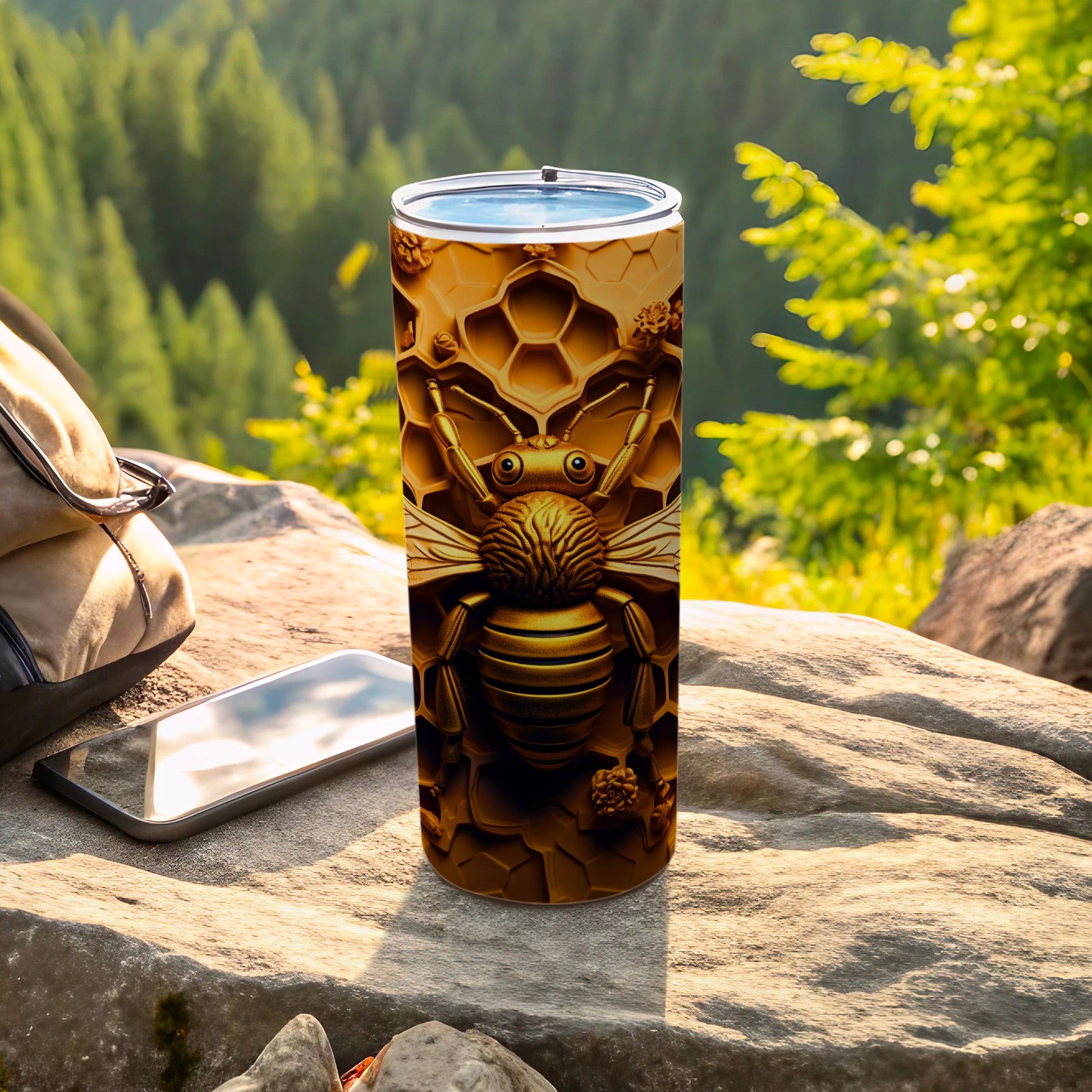 Gold Bee Honeycomb Pattern Insulated Drink Tumbler product type
Tumbler
Bee Design
Honeycomb Pattern
Golden Bee
Insulated Cup
Travel Tumbler
Drinkware
Nature Inspired
Insect Art
Wildlife Design
Bee Lover
Unique Tumbler
Textured Design
Outdoor Gear
Beverage Holder
Gift Idea
Honeycomb Bee
Gold Accent
Summer Drink
Adventure Ready