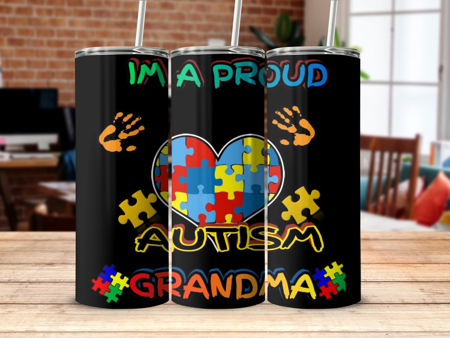 I'm A Proud Autism Grandma Tumbler