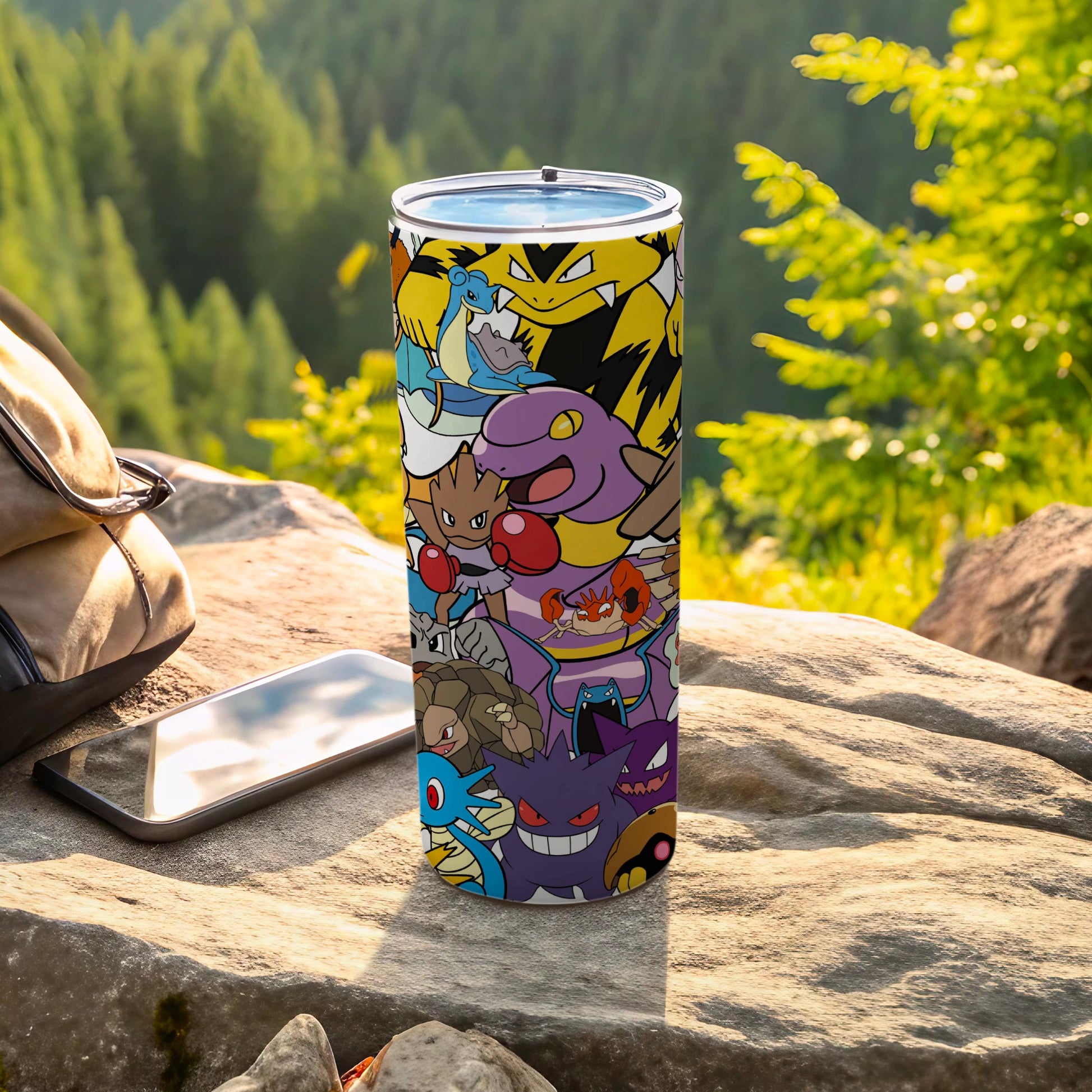 Colorful Cartoon Characters Tumbler for Outdoor Use