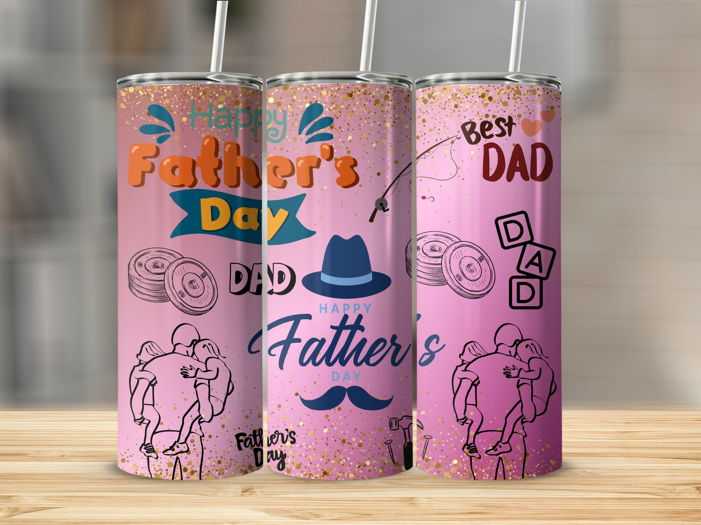 Happy Father's Day Best Dad Tumbler Father's Day Gift