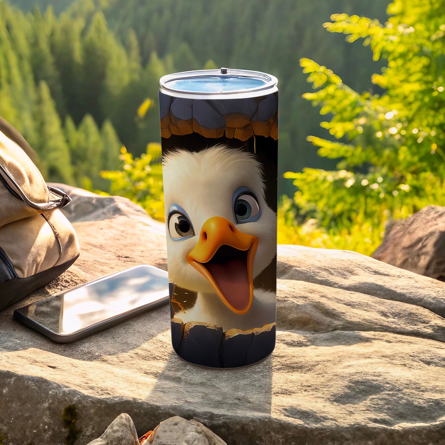 Whimsical Duck Face Surprise Tumbler Funny Bird product type