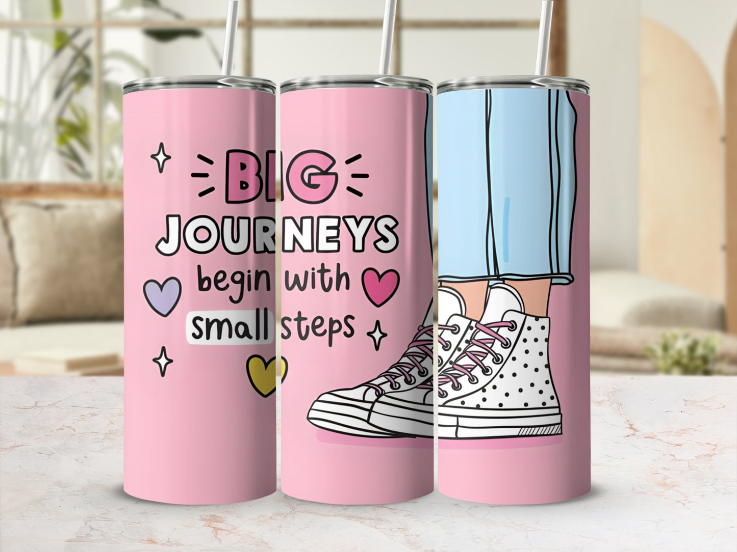 Big Journeys Begin With Small Steps Tumbler