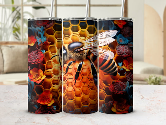 Busy Bee Honeycomb Flowers Beverage Container product type
Bee design, Honeycomb pattern, Floral art, Honeybee graphic, Insect theme, Nature print, Beehive cells, Flower motif, Vibrant imagery, Artistic decor, Tumbler wrap, Drink container, Unique gift, Summer vibes, Garden lover, Pollinator design, Custom print, Home goods, Kitchenware, Drinkware product