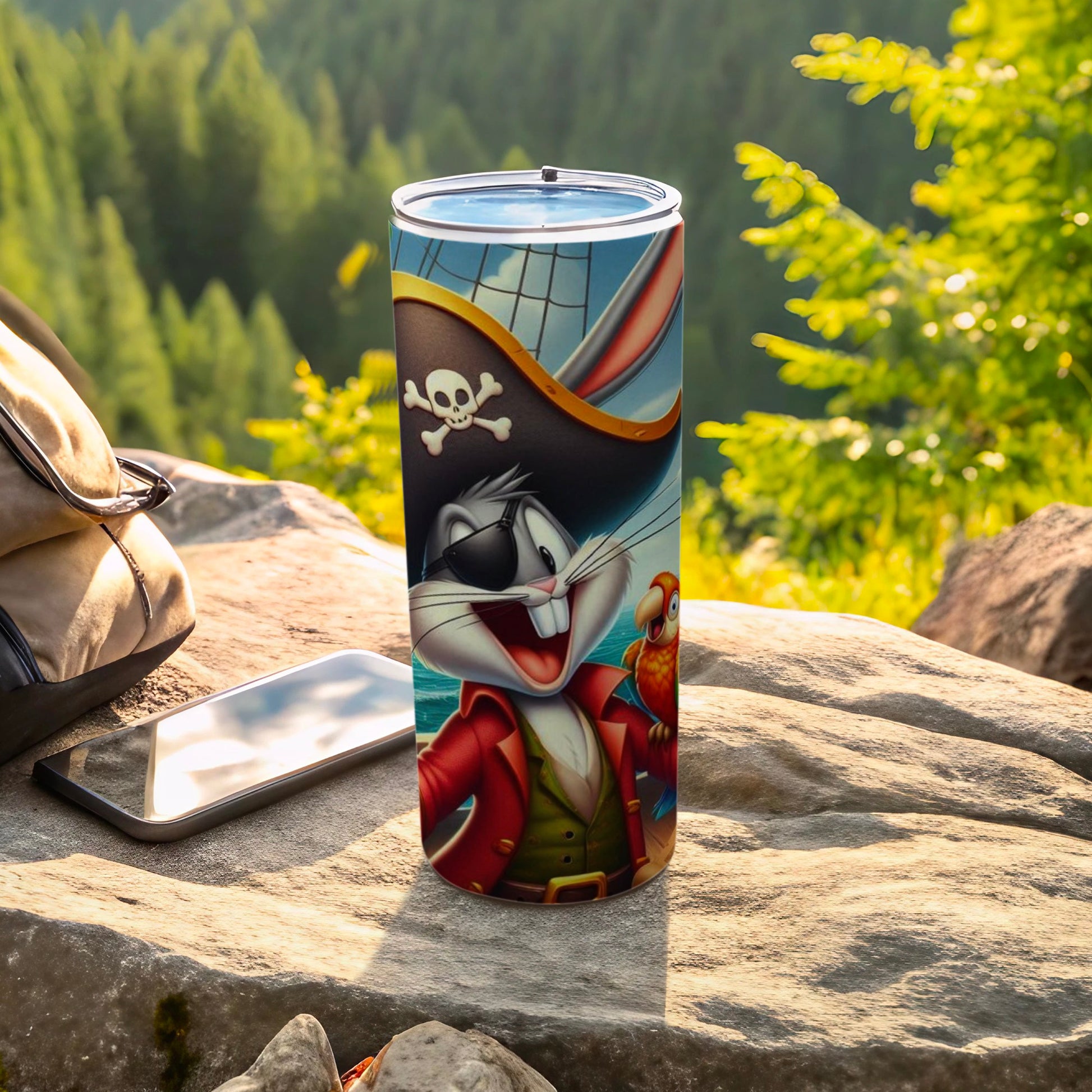 Pirate Cartoon Character Tumbler for Adventure Seekers