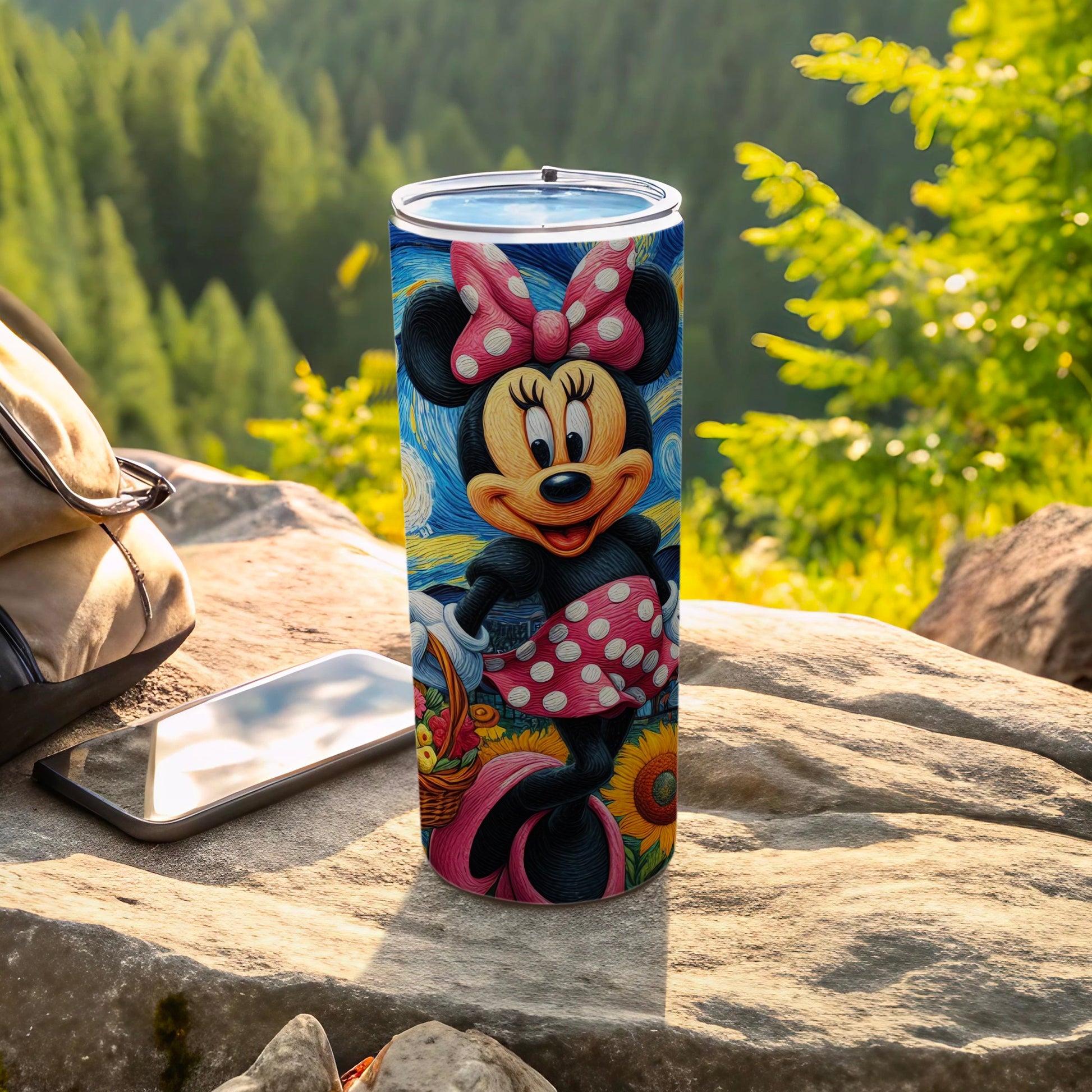 Cute Minnie Mouse Themed Insulated Tumbler for Kids