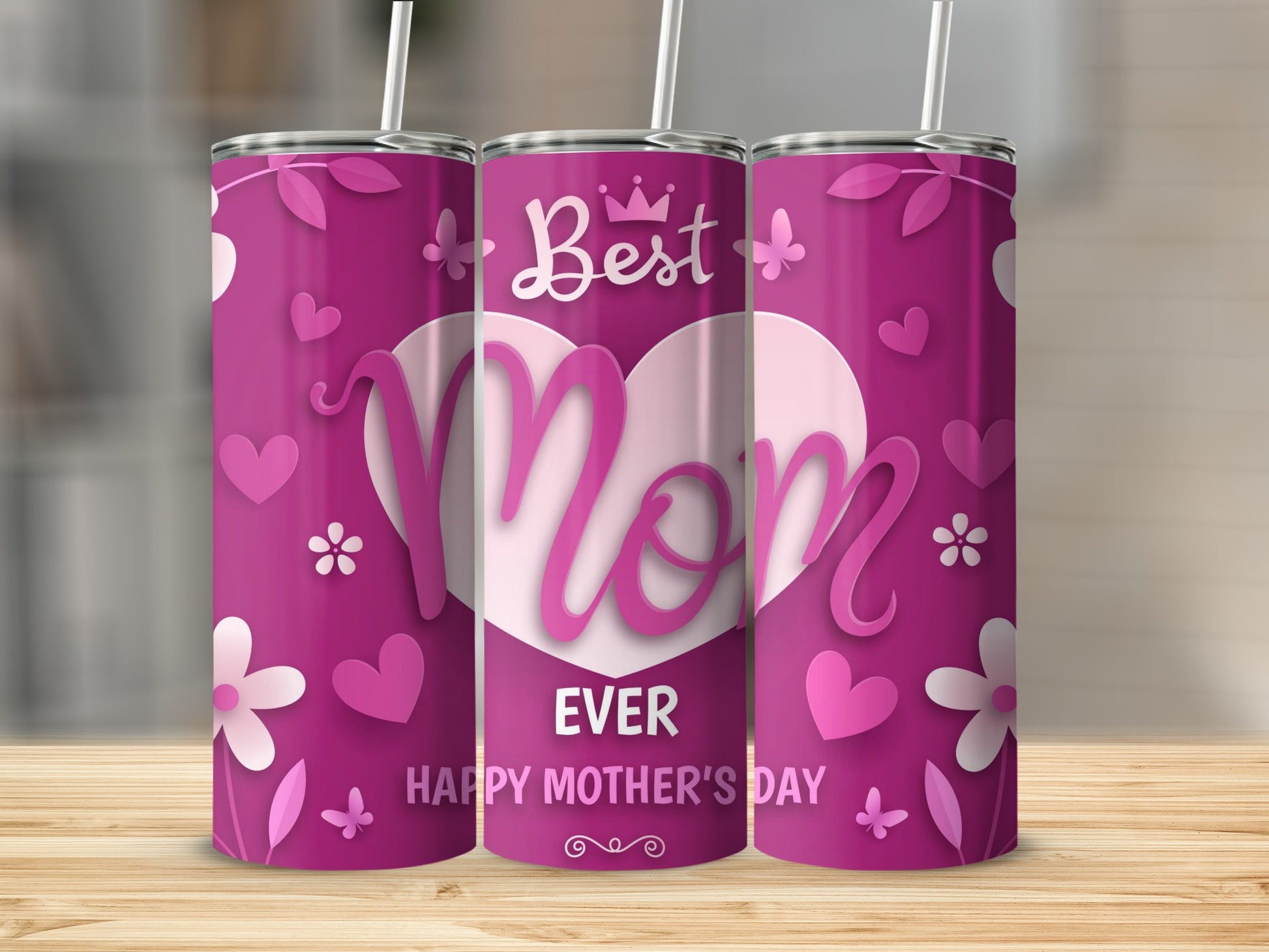 Best Mom Ever Happy Mother's Day tumbler