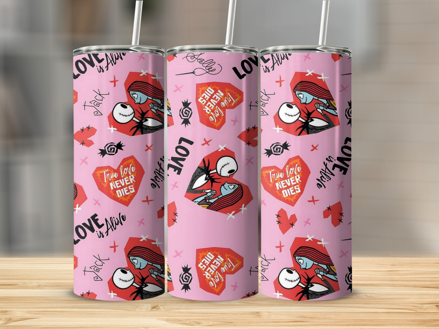 True Love Never Dies Pink Beverage Holder