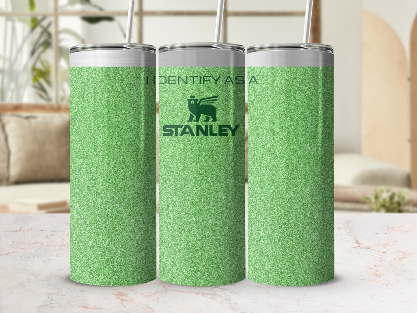 Sparkling Green Tumbler with Stanley Branding Design