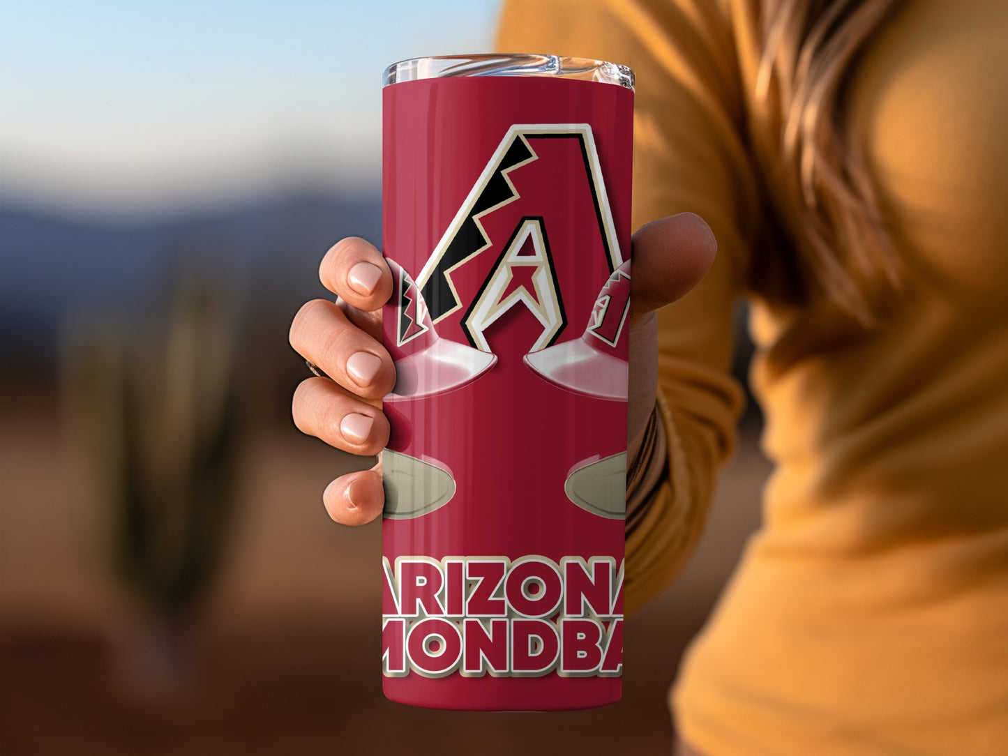 Arizona Diamondbacks Helmets Design for Baseball Team Tumblers