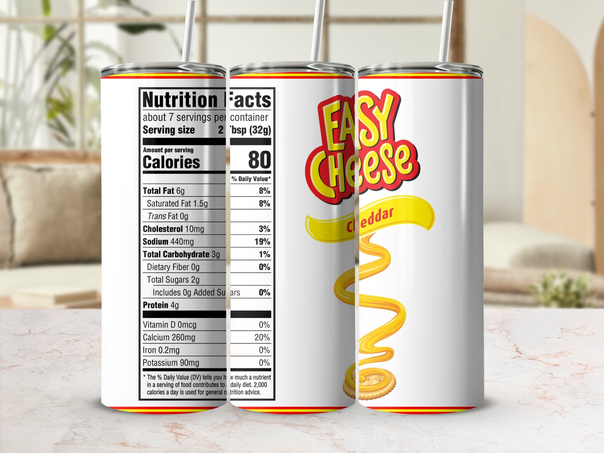 EASY Cheese Cheddar Nutrition Facts 80 Calories product type