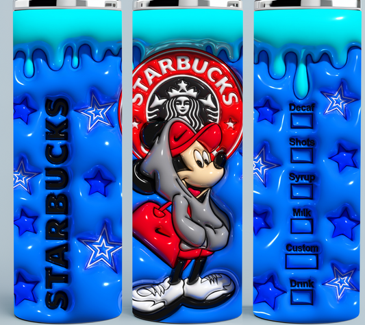 3D Mickey Mouse Inflated Starbucks tumbler