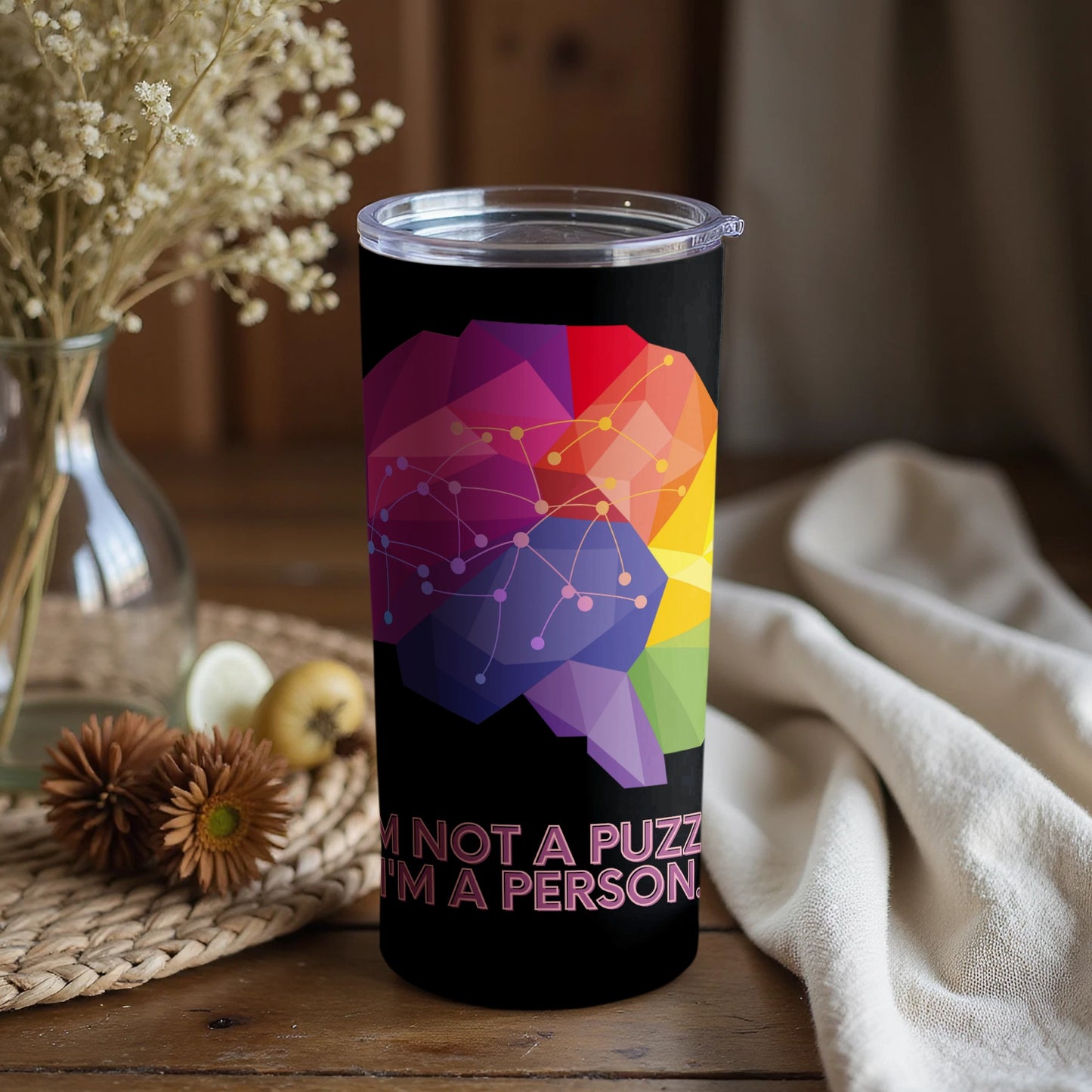 I'm Not a Puzzle I'm a Person Colorful Mug