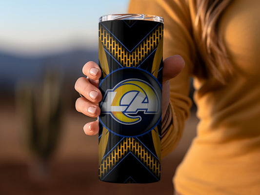 Los Angeles Rams In Official Colors And Logo Tumblers