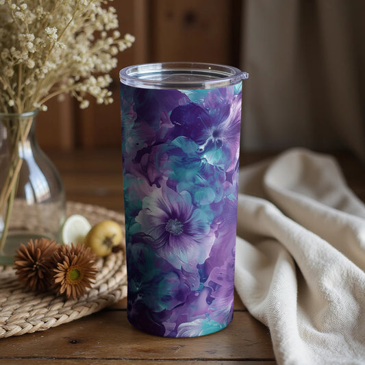 Colorful Floral Design Tumbler for Daily Use