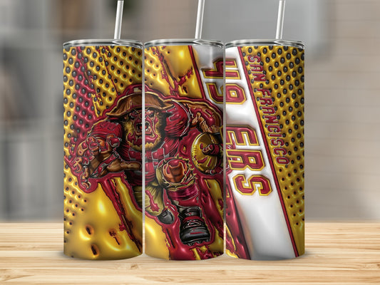 San Francisco 49ers Team Mascot Fan Art Design Tumblers