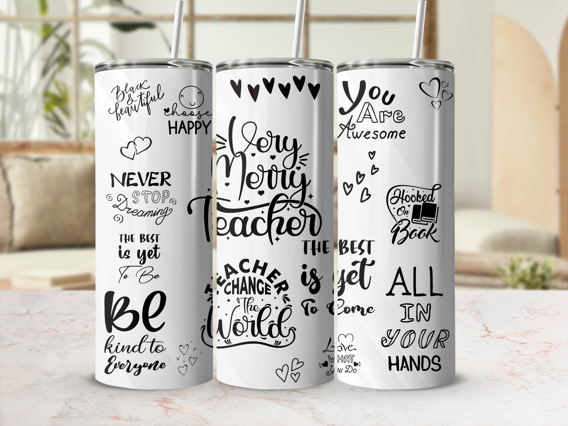 Motivational Quotes and Designs Tumblers Collection