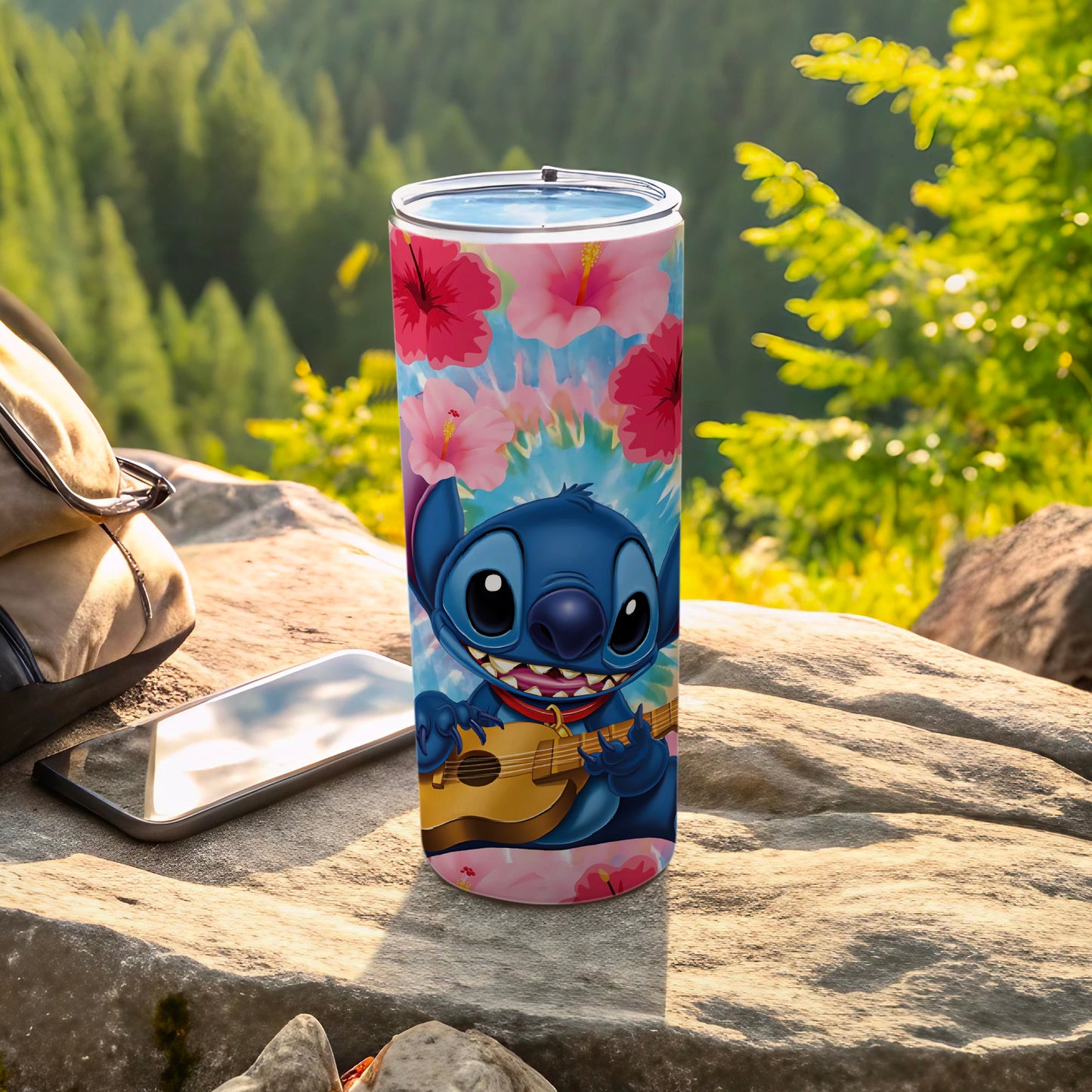 Cartoon Character Playing Guitar Stainless Steel Tumbler