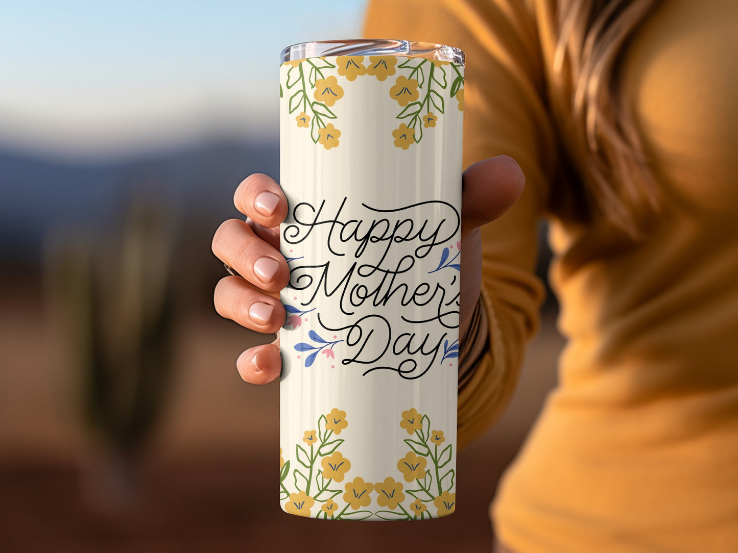 Happy Mother's Day Floral Design Tumbler Product