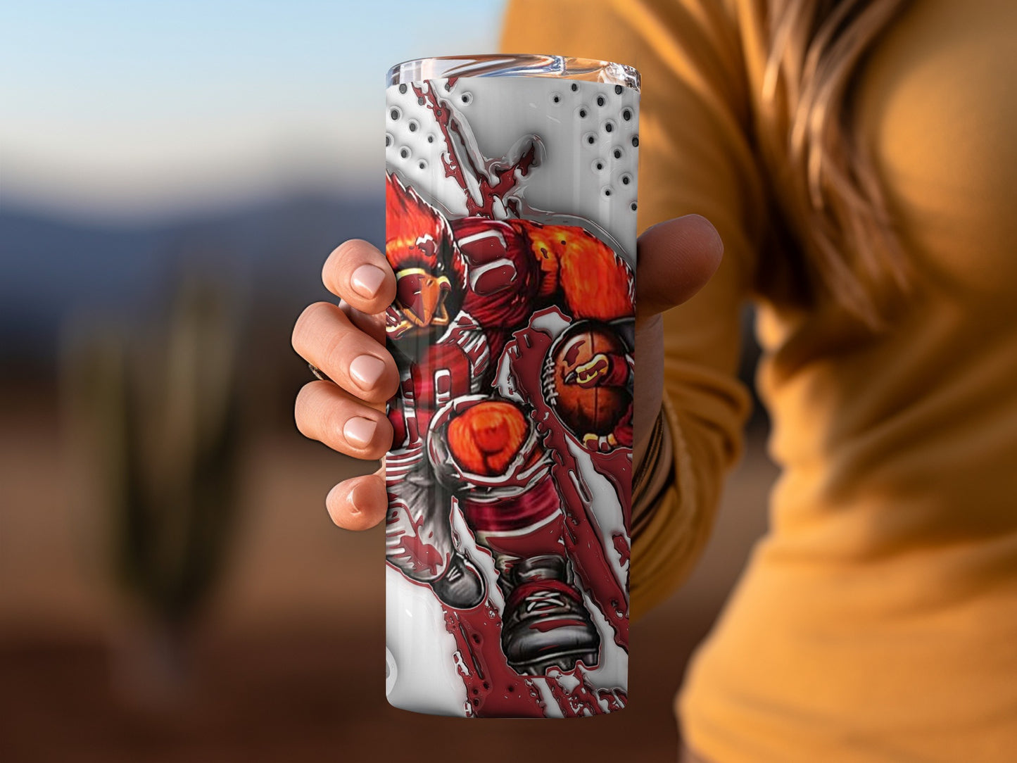 Arizona Cardinals Football Player Design Premium Tumblers