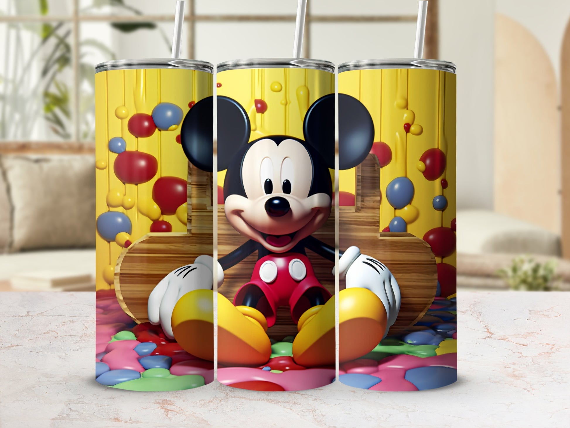 Fun Mickey Design Tumbler for Fans