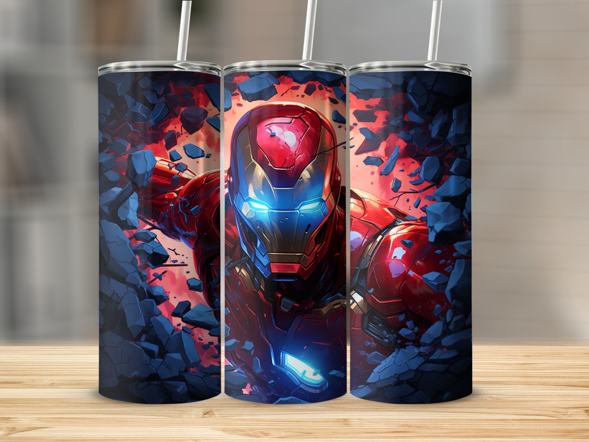 Marvel Hero Design Shattered Glass Tumbler